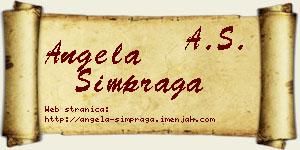 Angela Šimpraga vizit kartica